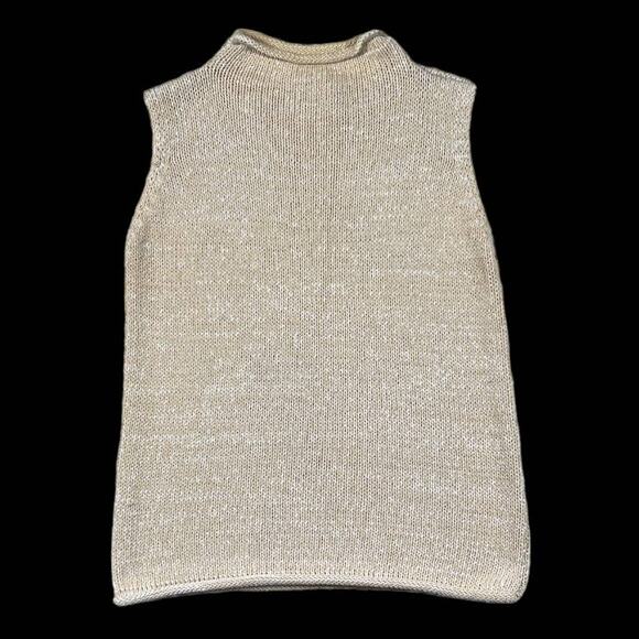 Cream Sleeveless Top | Size L - Picture 1 of 3